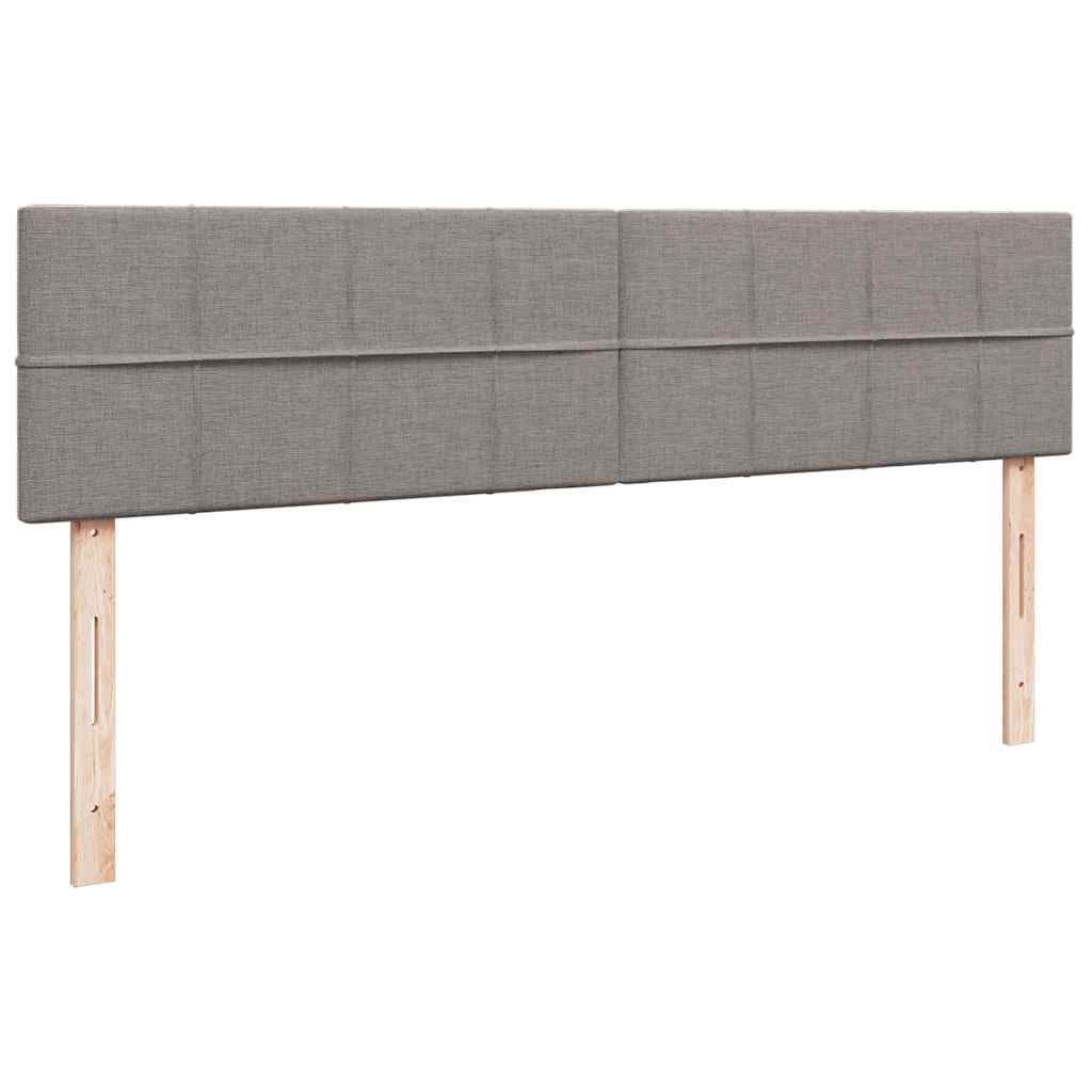 Struttura Letto Pouf con Materassi Tortora 180x200cm in Tessuto | homemem39