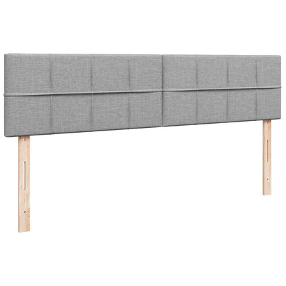 Struttura Letto Pouf con Materassi 200x200 cm in Tessuto - homemem39