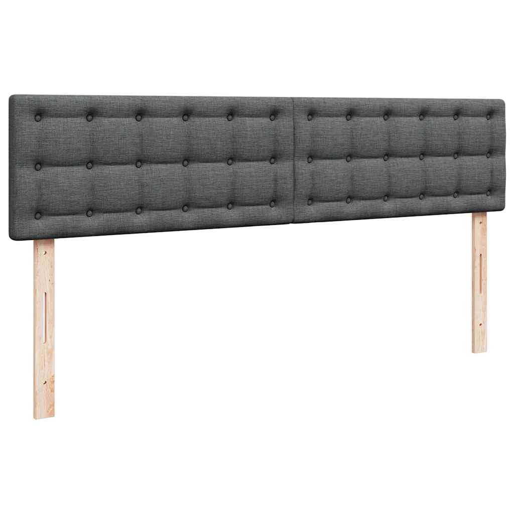 Struttura Letto Pouf con Materassi 200x200 cm in Tessuto