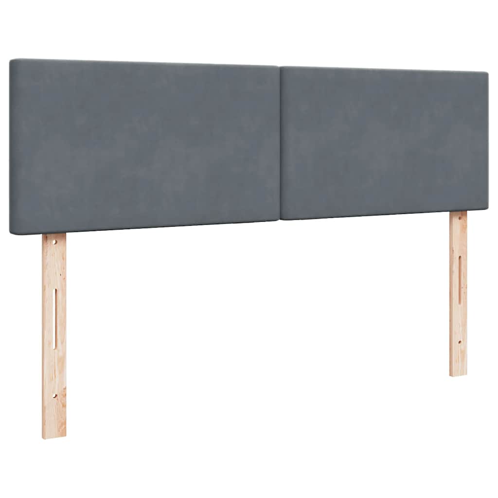 Struttura Letto Pouf con Materassi 160x200 cm in Velluto