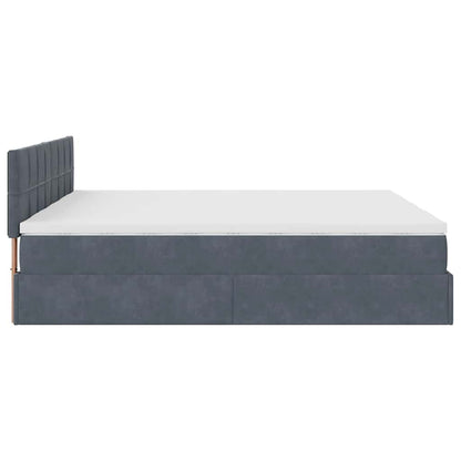 Struttura Letto Pouf con Materassi 180x200 cm Velluto | homemem39