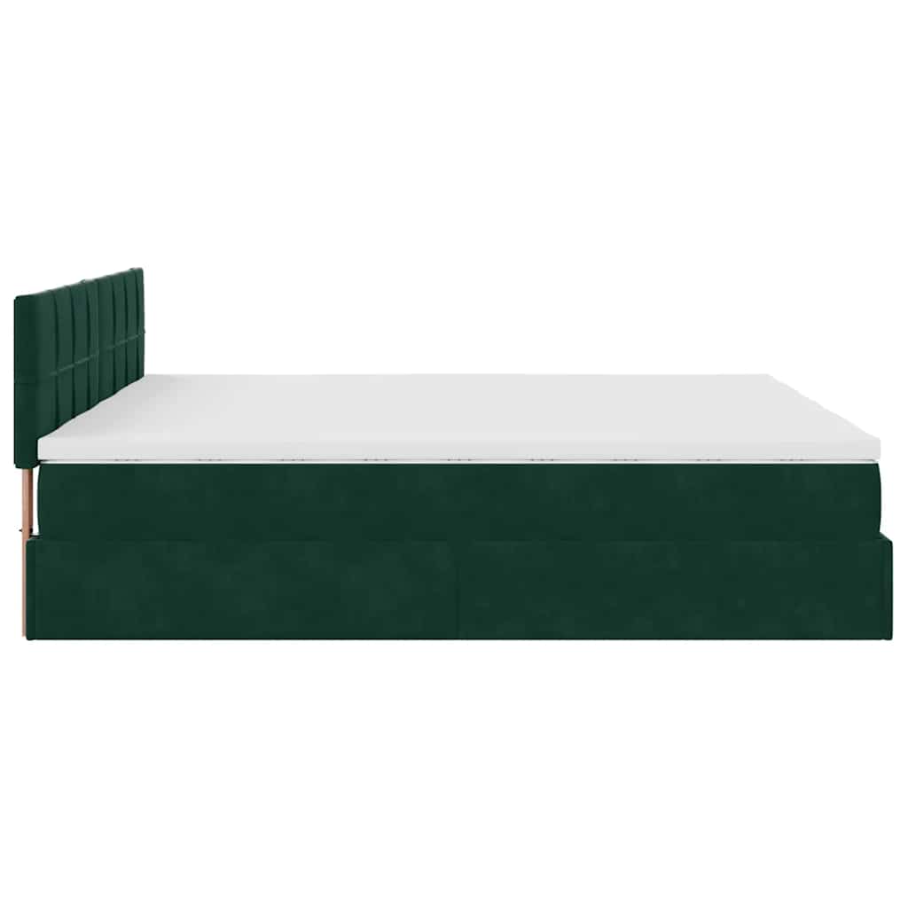 Struttura Letto Pouf con Materassi 180x200 cm Velluto | homemem39