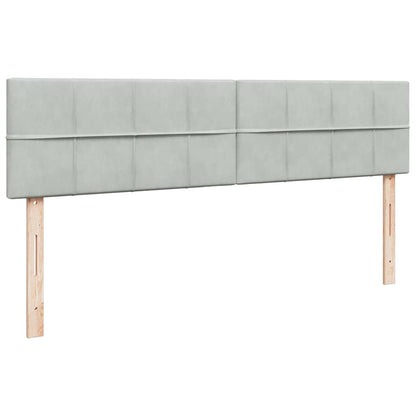 Struttura Letto Pouf con Materassi 200x200 cm Velluto