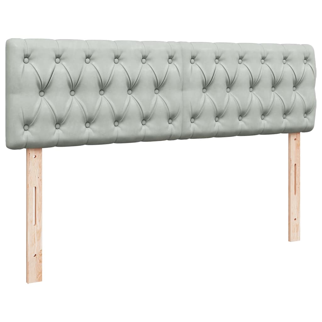 Struttura Letto Pouf con Materassi 160x200 cm in Velluto