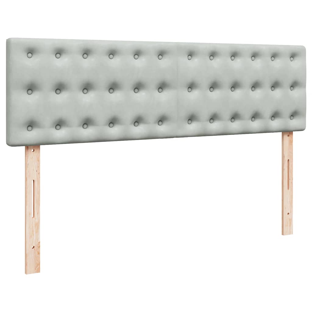 Struttura Letto Pouf con Materassi 160x200 cm in Velluto