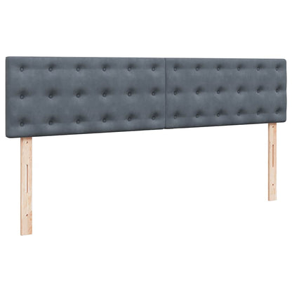 Struttura Letto Pouf con Materassi 200x200 cm Velluto