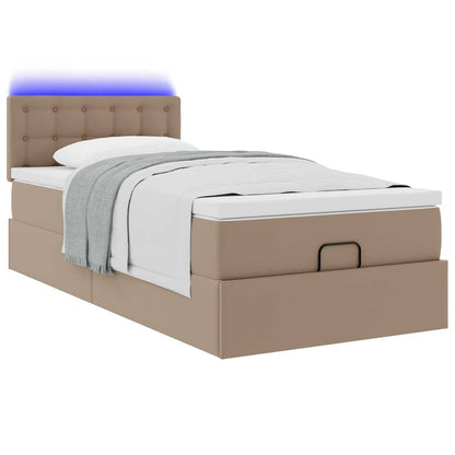 Struttura Letto Pouf con Materasso 90x200 cm Similpelle | homemem39