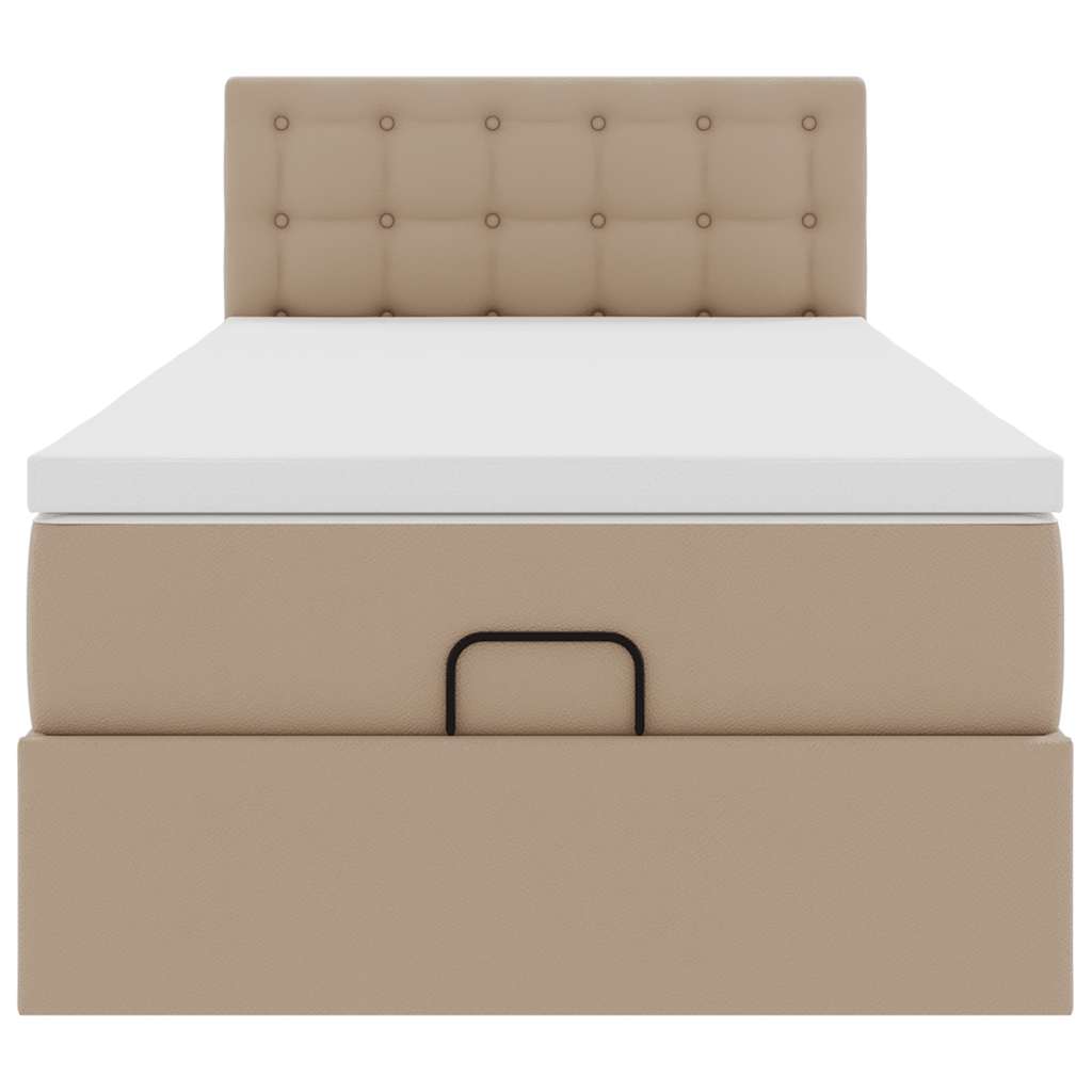 Struttura Letto Pouf con Materasso 90x200 cm Similpelle | homemem39