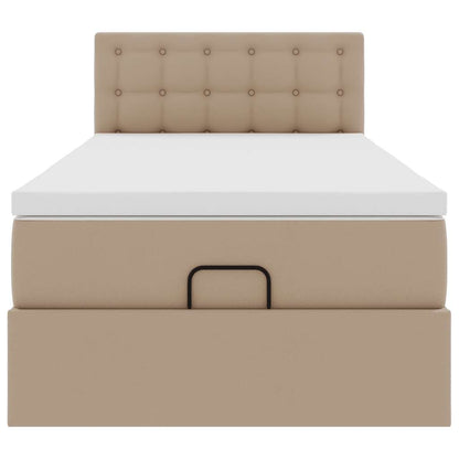 Struttura Letto Pouf con Materasso 90x200 cm Similpelle | homemem39