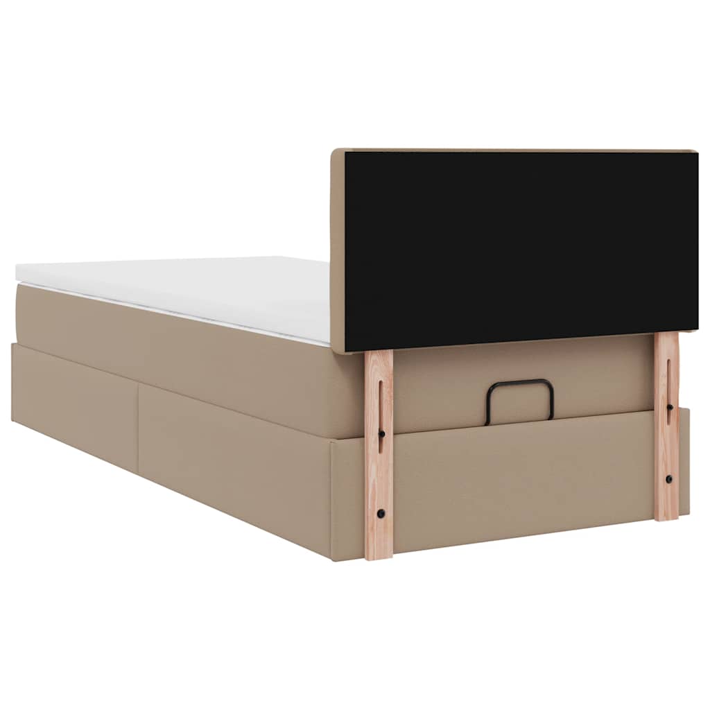 Struttura Letto Pouf con Materasso 90x200 cm Similpelle | homemem39