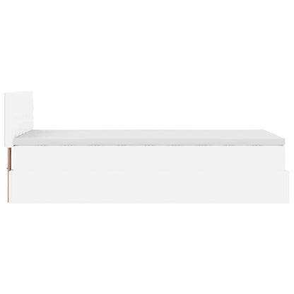 Struttura Letto Pouf con Materasso 100x200 cm Similpelle