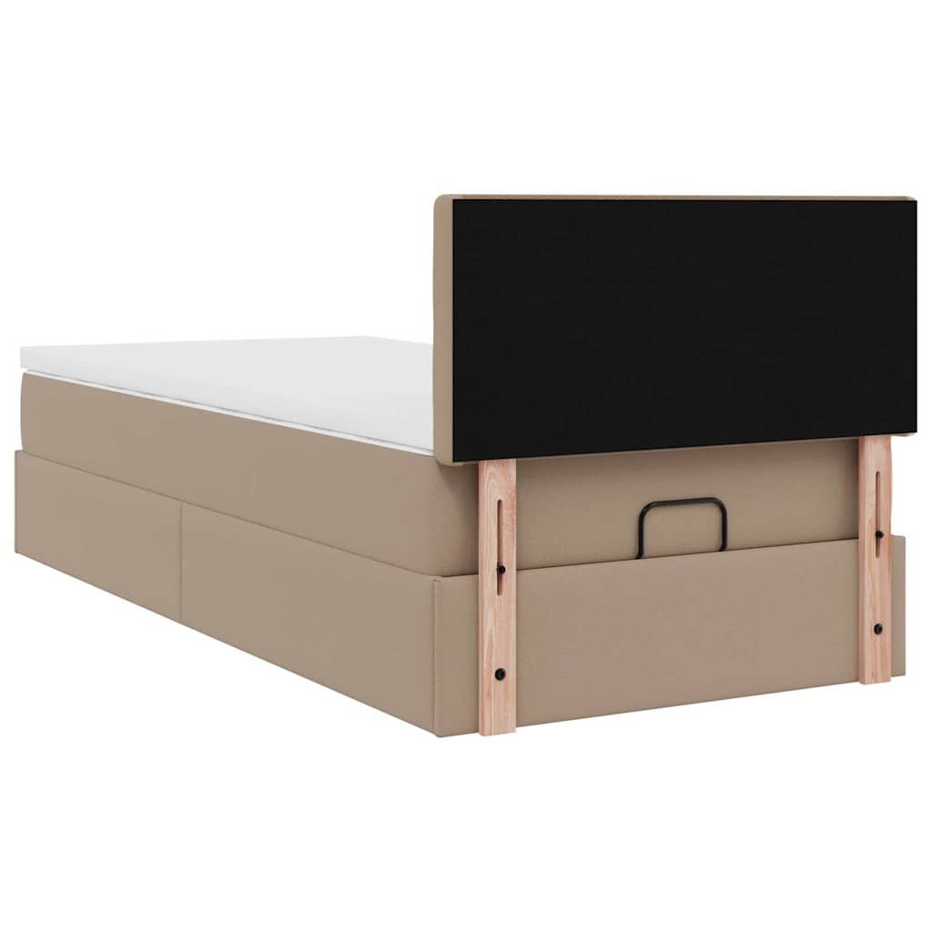 Struttura Letto Pouf con Materasso 100x200 cm Similpelle | homemem39