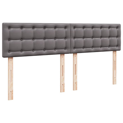 Pouf Letto con Materassi e LED Grigio 160x200cm Similpelle | homemem39