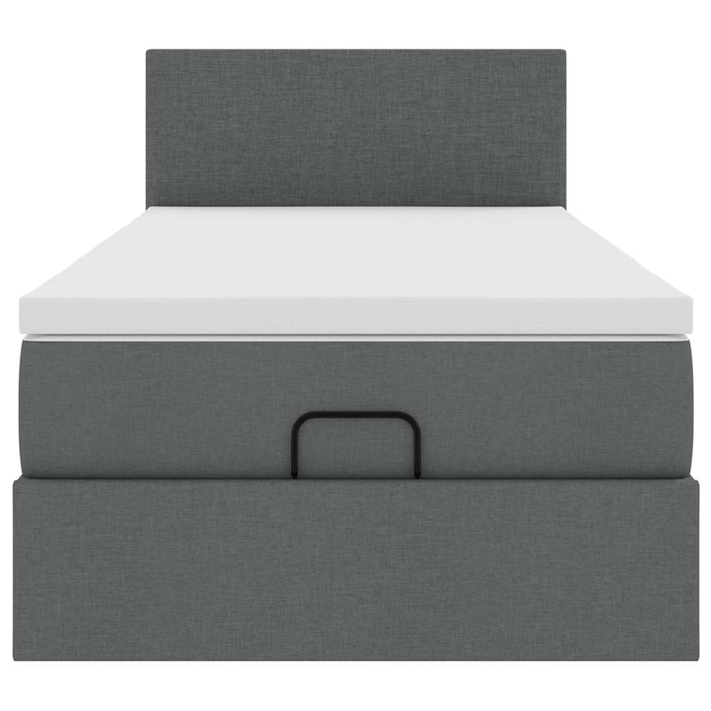 Struttura Letto Pouf con Materasso 90x190 cm in Tessuto | homemem39