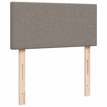 Struttura Letto Pouf con Materasso Tortora 90x190 cm in Tessuto | homemem39