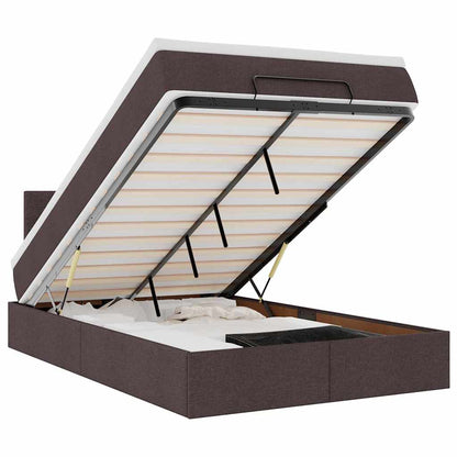 Struttura Letto Pouf con Materasso 80x200 cm in Tessuto | homemem39