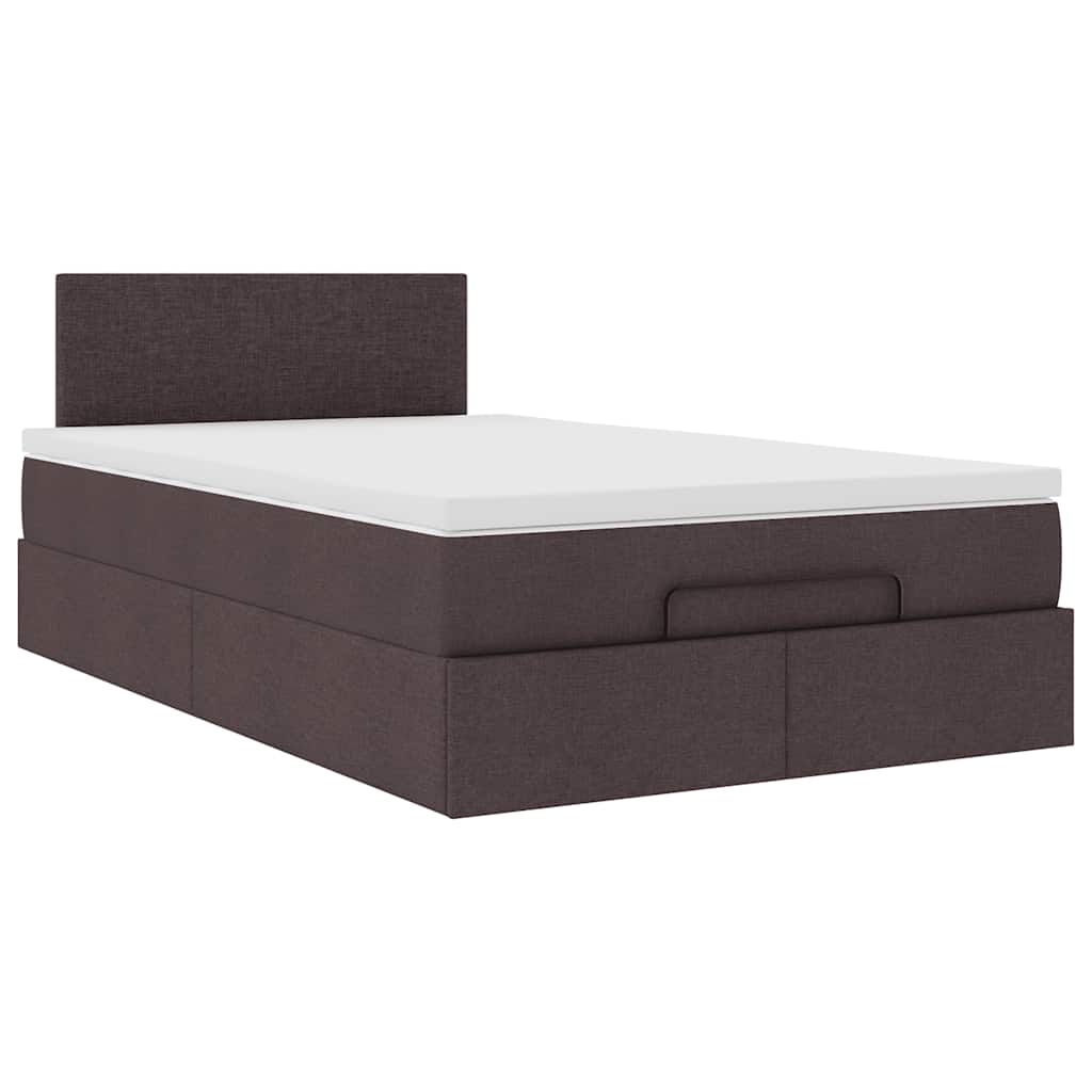 Struttura Letto Pouf con Materasso 80x200 cm in Tessuto | homemem39