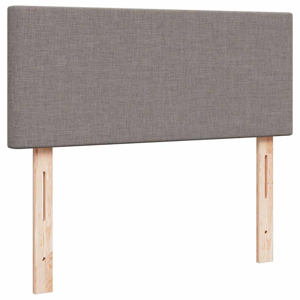 Struttura Letto Pouf con Materasso Tortora 120x200cm in Tessuto | homemem39