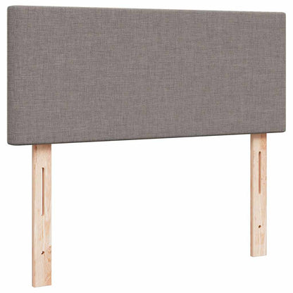 Struttura Letto Pouf con Materasso Tortora 120x200cm in Tessuto | homemem39