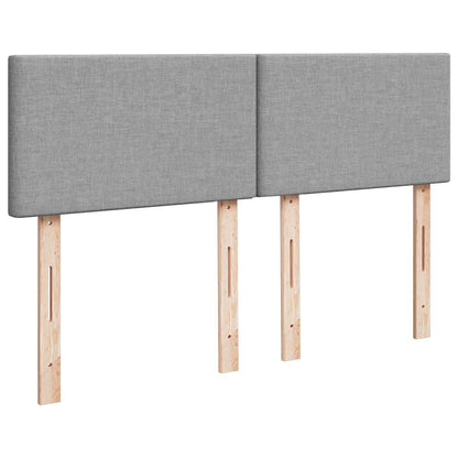 Pouf Letto con Materasso e LED Grigio Chiaro 140x190 cm | homemem39