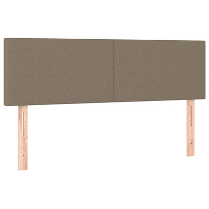 Pouf Letto con Materasso e LED Tortora 140x190 cm in Tessuto | homemem39