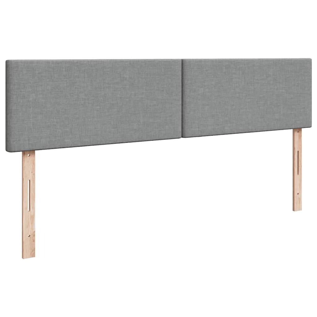 Pouf Letto con Materasso e LED Grigio Chiaro 180x200cm Tessuto - homemem39