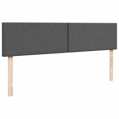 Pouf Letto con Materasso e LED Grigio Scuro 180x200cm Tessuto