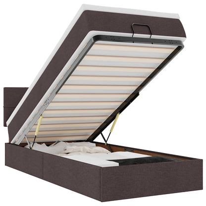 Struttura Letto Pouf con Materasso 80x200 cm in Tessuto