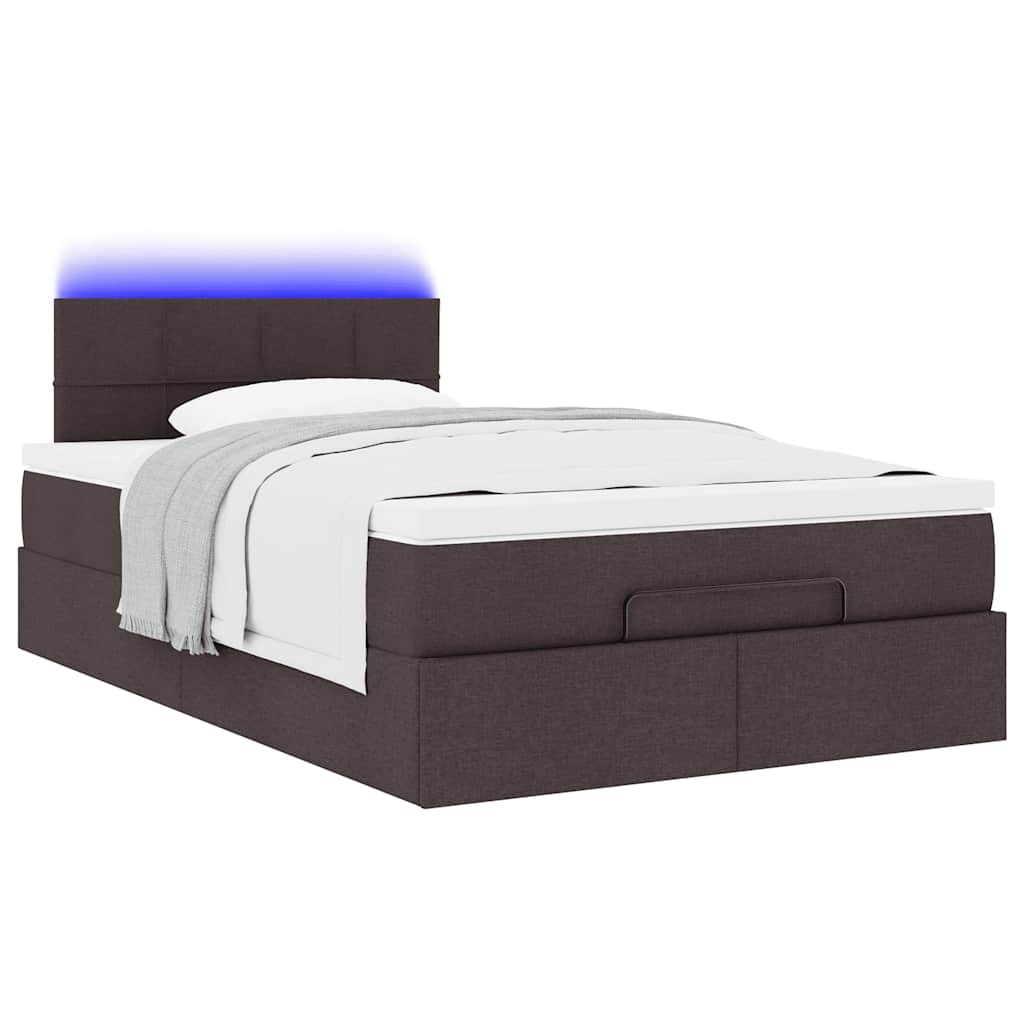 Struttura Letto Pouf con Materasso 80x200 cm in Tessuto | homemem39