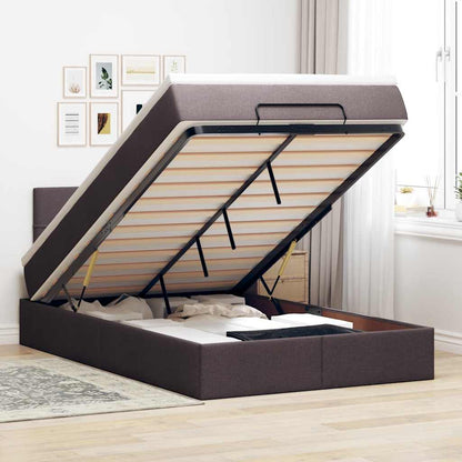 Struttura Letto Pouf con Materasso 80x200 cm in Tessuto | homemem39