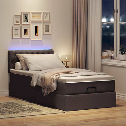 Struttura Letto Pouf con Materasso 80x200 cm in Tessuto | homemem39