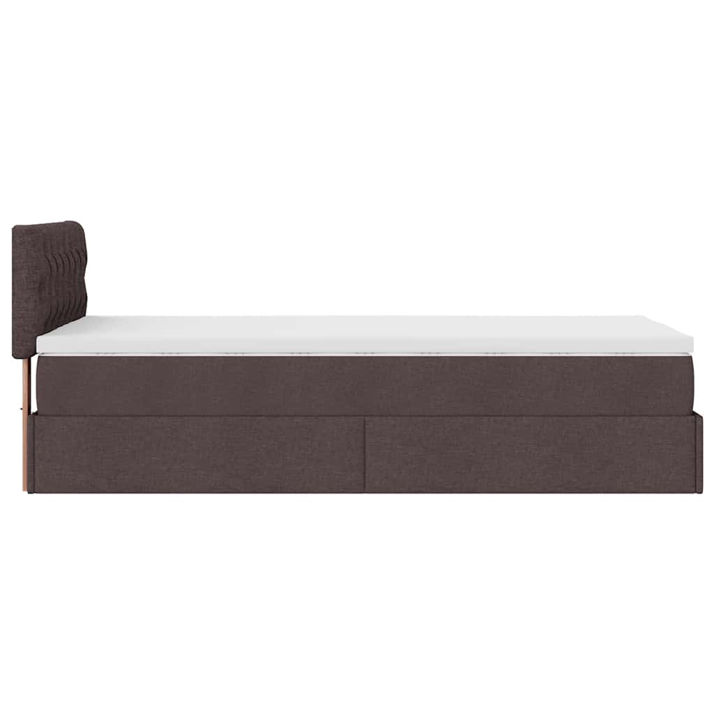 Struttura Letto Pouf con Materasso 80x200 cm in Tessuto | homemem39