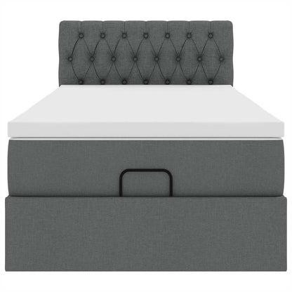 Struttura Letto Pouf con Materasso 90x190 cm in Tessuto | homemem39