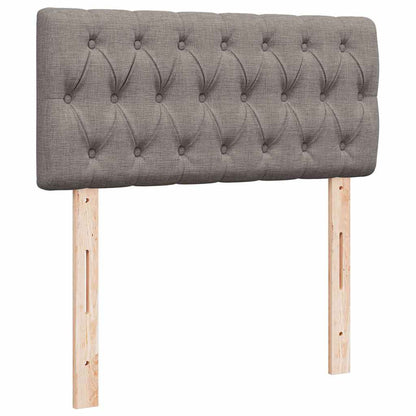 Struttura Letto Pouf con Materasso Tortora 90x190 cm in Tessuto | homemem39