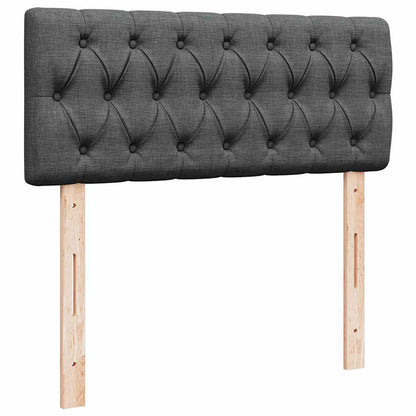 Pouf Letto con Materasso e LED Grigio Scuro 120x190 cm Tessuto | homemem39