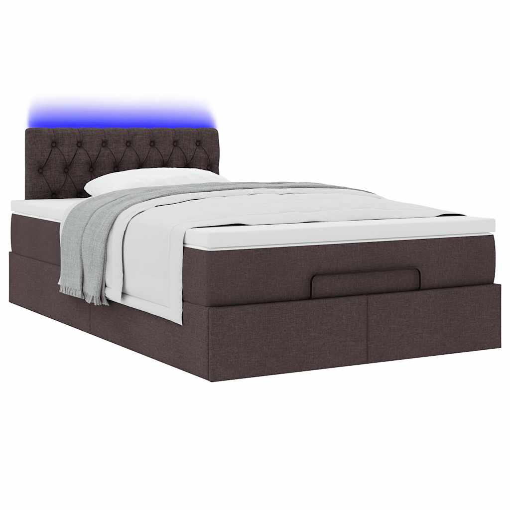Struttura Letto Pouf con Materasso 80x200 cm in Tessuto | homemem39