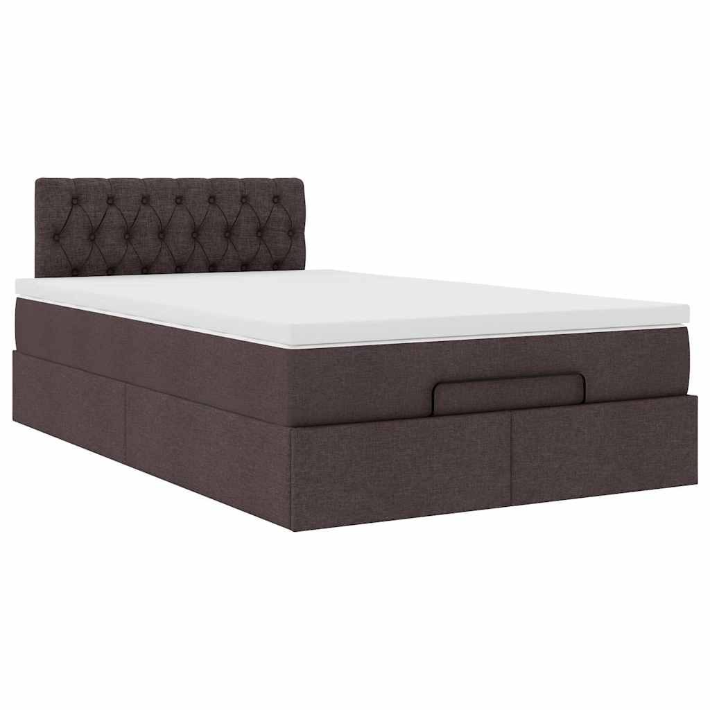 Struttura Letto Pouf con Materasso 80x200 cm in Tessuto | homemem39