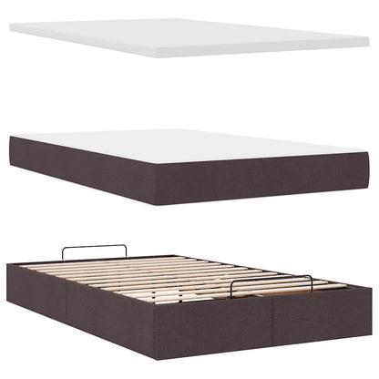 Struttura Letto Pouf con Materasso 80x200 cm in Tessuto | homemem39