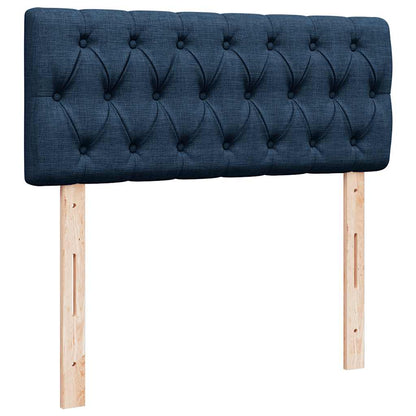 Pouf Letto con Materasso e LED Blu 120x190cm in Tessuto | homemem39