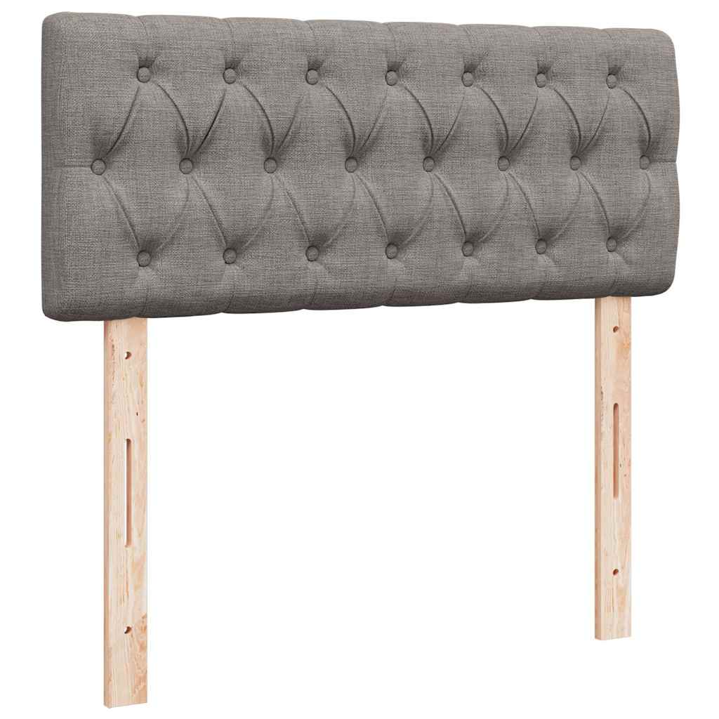 Struttura Letto Pouf con Materasso Tortora 120x200cm in Tessuto | homemem39