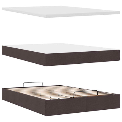 Struttura Letto Pouf con Materasso 140x200 cm in Tessuto | homemem39