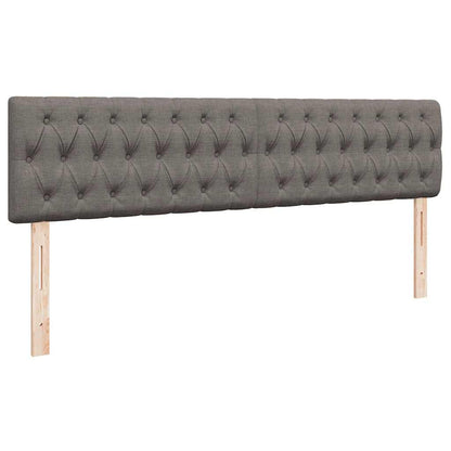 Struttura Letto Pouf con Materasso Tortora 160x200cm in Tessuto | homemem39