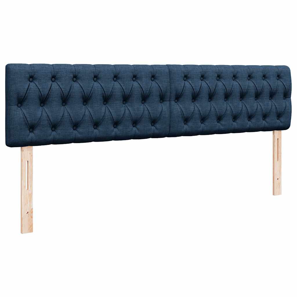 Pouf Letto con Materasso e LED Blu 180x200cm in Tessuto | homemem39