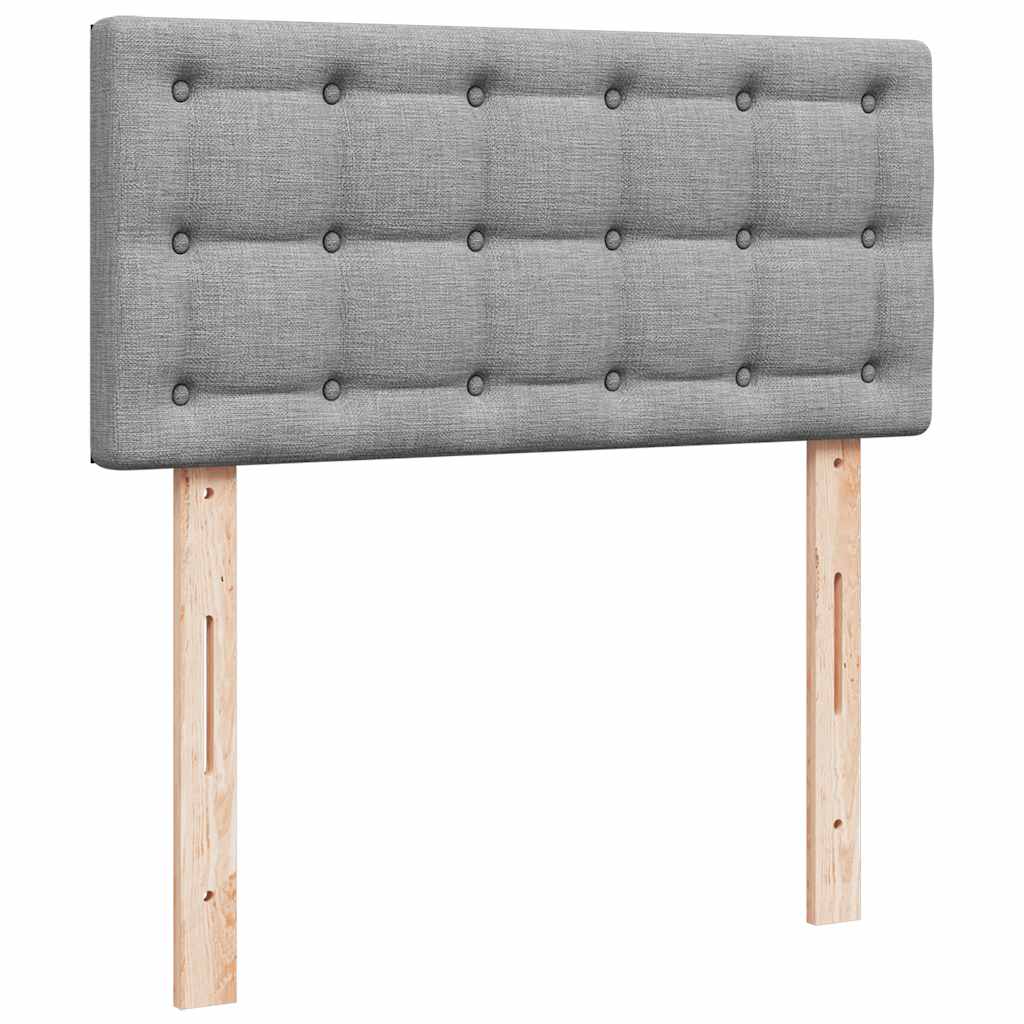 Struttura Letto Pouf con Materasso 90x190 cm in Tessuto | homemem39