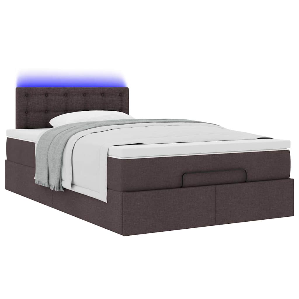 Struttura Letto Pouf con Materasso 80x200 cm in Tessuto | homemem39