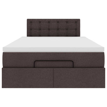 Struttura Letto Pouf con Materasso 80x200 cm in Tessuto | homemem39