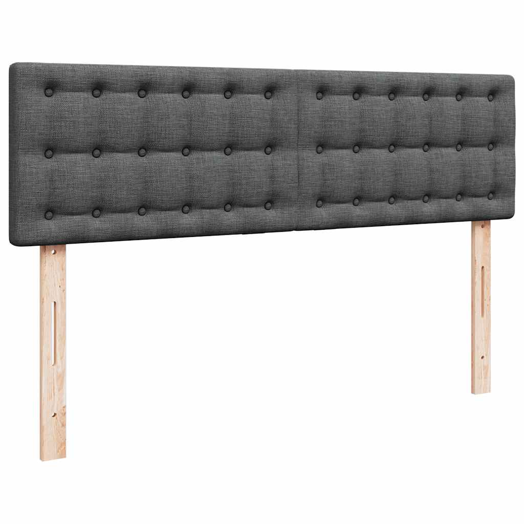 Pouf Letto con Materasso e LED Grigio Scuro 140x190 cm | homemem39