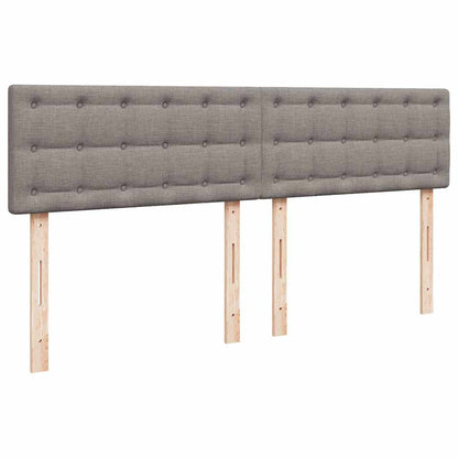 Pouf Letto con Materasso e LED Tortora 180x200cm in Tessuto | homemem39