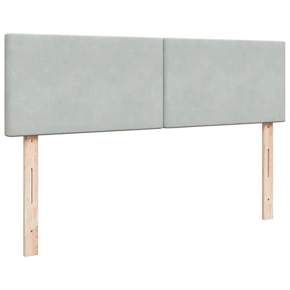 Struttura Letto Pouf con Materasso 140x200 cm in Velluto