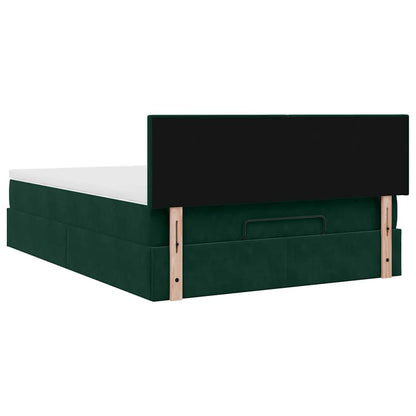 Struttura Letto Pouf con Materasso 140x200 cm in Velluto | homemem39